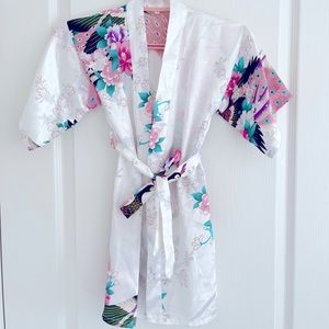 Girls Satin Dressing Robe- age 6